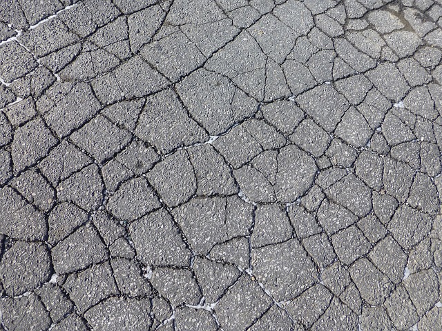 asphalt crack